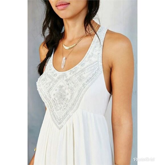 Ecote Urban Outfitters Triton Crossback Boho Embellished Maxi Dress - Picture 3 of 14